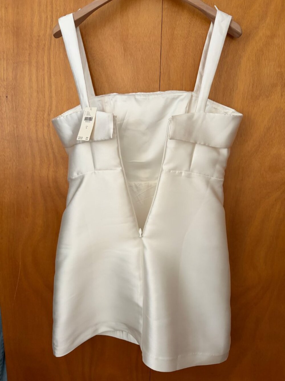 BHLDN Sleeveless Square-Neck Taffeta A-Line Mini Dress - Picture 6 of 9